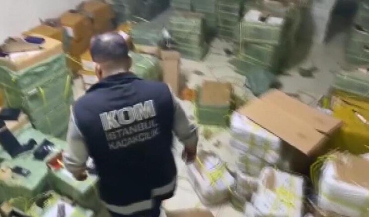 İstanbul’da kaçakçılık operasyonu! 115 milyon lira değerinde ürün ele geçirildi