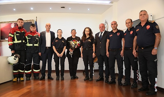 Aydın Büyükşehir Belediyesi İtfaiyecilerinden Lider Çerçioğlu’na Ziyaret