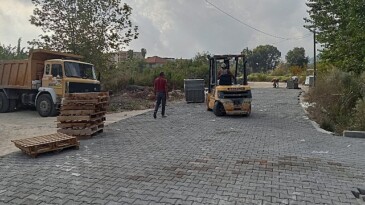 Beldibi’nde Yol Üretim Çalışmaları Sürüyor