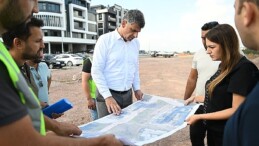 Kocaman Kent Meydanı Otopark Çalışmalarını İnceledi