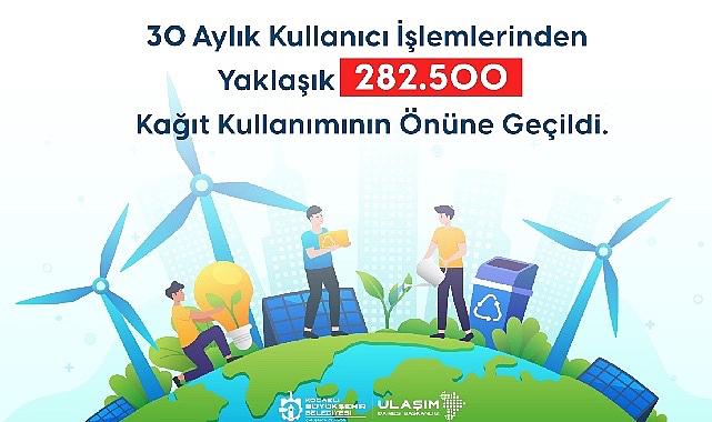 URBAS, 282 Bin 500 Kâğıt Tasarrufu Sağladı