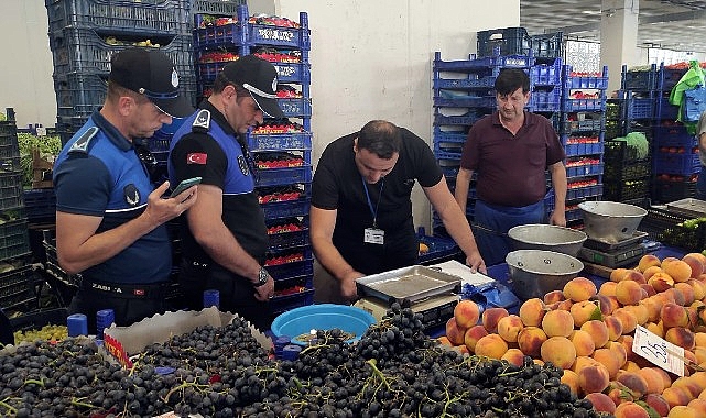 Zabıta Grupları Pazar Kontrolü Gerçekleştirdi