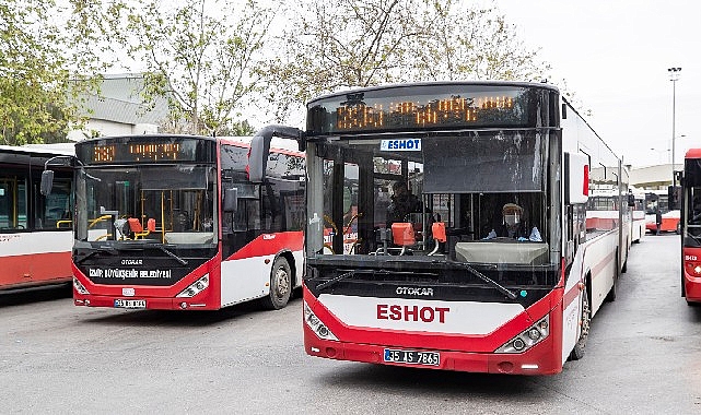 Bayraklı TOKİ bölgesine 4 hatta toplam 21 otobüs hizmet veriyor