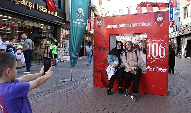 İnegöl’de Cumhuriyetin 100. Yılını Ölümsüzleştiren Aktiflik