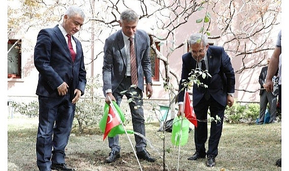 İsviçre büyükelçisi’nden Ankara üniversitesine 100.yıl fidanı