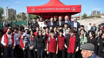 Keçiören’de Lavanta Bahçesi Kapalı Spor Salonu’nun Temeli Atıldı