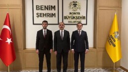 Konya Büyükşehir Belediyesi Gençlik Meclisi Başkanlığı’nı Devralan Kilci ve Evvelki Lider Tekin Lider Altay’ı Ziyaret Etti
