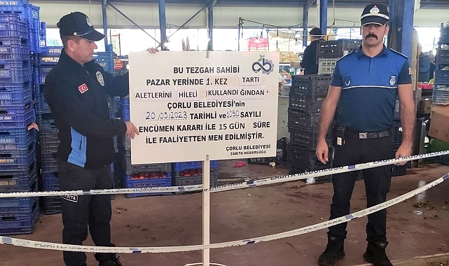 Kurallara Uymayan Pazarcılara Ceza Verildi