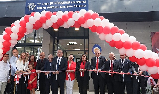 Lider Çerçioğlu 100. Yıl Öğrenci Çalışma Salonu’nun açılışını yaptı