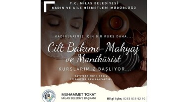 Milas Belediyesi’nden bayanlar için bir kurs daha…