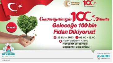 Nevşehir belediyesi vatandaşlara fiyatsız olarak 100 bin fidan dağıtacak