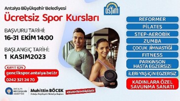 Sağlıklı ömür için haydi ASFİM spor kurslarına kayıtlar başladı