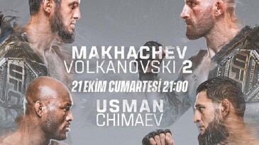 UFC’de “Yılın Dövüş Gecesi” Türkiye’de Yalnızca S Sport Plus’ta