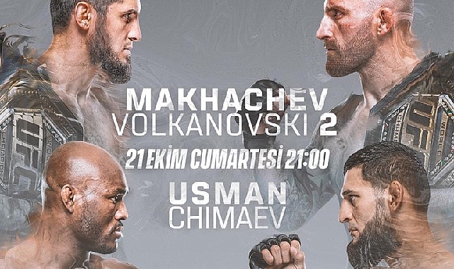 UFC’de “Yılın Dövüş Gecesi” Türkiye’de Yalnızca S Sport Plus’ta