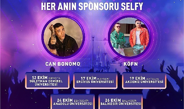 Yerleşkelerde şenlik heyecanı: Selfy Fest’e geri sayım başladı