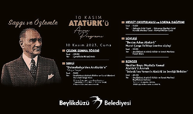 Beylikdüzü ATA’sını hürmet ve hasretle anacak