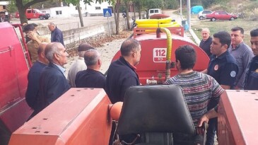 Büyükşehir Milas Korucuk’a Yangın Tankeri Teslim Etti