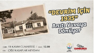 Çiğli Belediyesi “Devrim İçin 1935” Anıtını Birinci Yerine Taşıyor