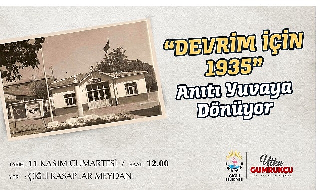 Çiğli Belediyesi “Devrim İçin 1935” Anıtını Birinci Yerine Taşıyor