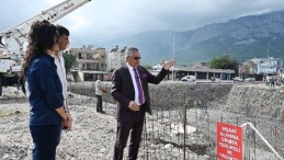 Denizcilik Fakültesi ve yurt binasında beton dökümü başladı