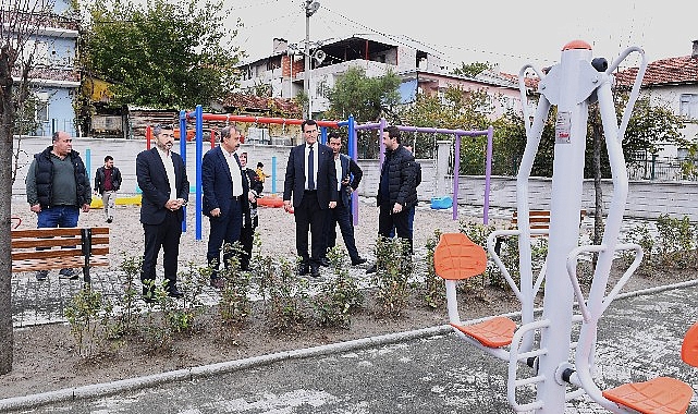 Harmancık ilçesi’nin birinci parkı Osmangazi Belediyesi’nden