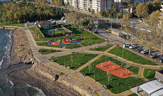 Kocaeli Büyükşehir’in Yarımca kıyı parkı çok hoş oldu