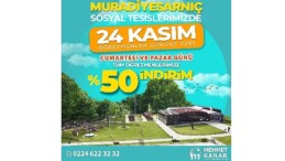 Muradiyesarnıç toplumsal tesisleri’nden öğretmenlere özel %50 indirim