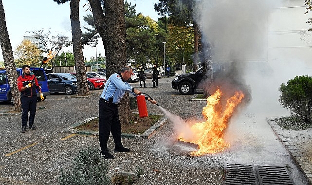 -Osmangazi Belediyesi’nde yangın tatbikatı