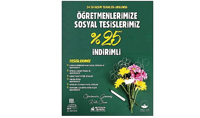 Osmangazi’den öğretmenlere özel indirim