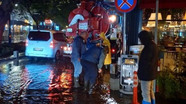 Şiddetli yağışlarda isu’dan ağır mesai