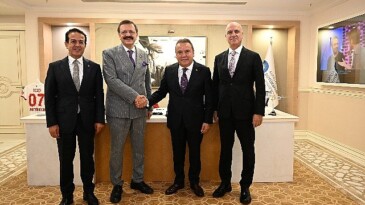 TOBB Lideri Hisarcıklıoğlu’dan Lider Böcek’e ziyaret