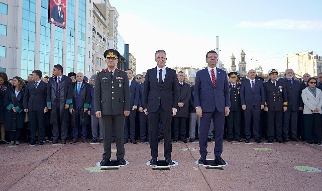 Ulu Başkan Mustafa Kemal Atatürk, Taksim’de anıldı