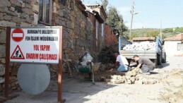 Yol imal seferberliği burhaniye’de devam ediyor