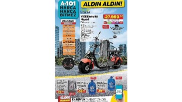 21 Aralık Günü A101’den Elektrikli Moped Fırsatı