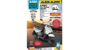 A101 14 Aralık’ta Motosiklet Satacak