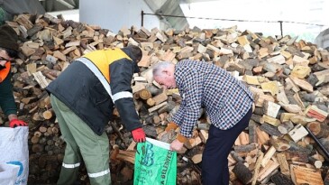 Bayrampaşa’da budanan ağaçlar konutları ısıtıyor