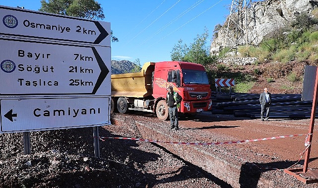 Bozburun İçme Suyu çizgisinin 2 Bin 500 Metresi Tamamlandı