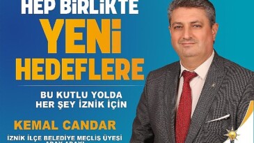 Bu kutlu yolda İznik için bende varım