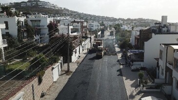 Büyükşehir, Bodrum’da 14 Bin Metre Sıcak Asfalt Yaptı