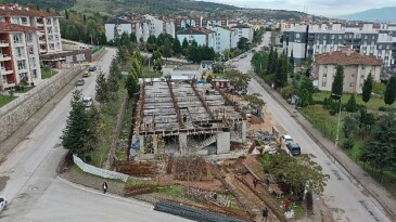 Derince’de inşa edilen Cemevi yükseliyor