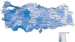 Gayrisafi Yurt İçi Hasıladan (GSYH) en yüksek hissesi yüzde 30,4 ile İstanbul aldı