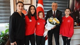 Genç judoculardan Lider Topaloğlu’na ziyaret