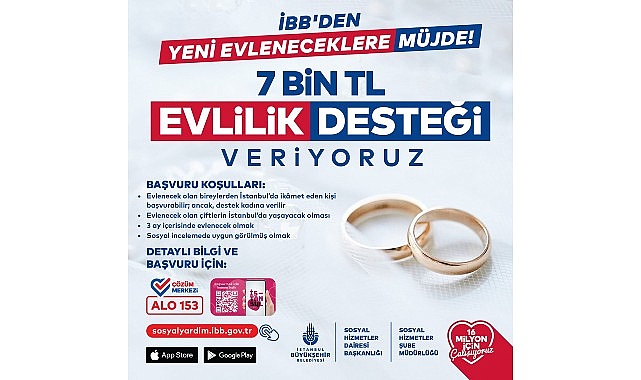 İBB 6 ayda 8 bin 600 ikili evlilik dayanağı sağladı