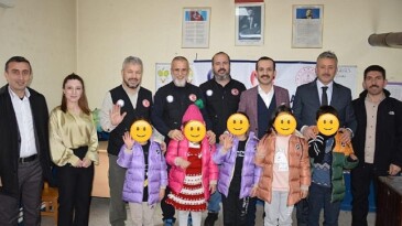 İspir’de, 146 çocuğun gönüllerini ısıttılar