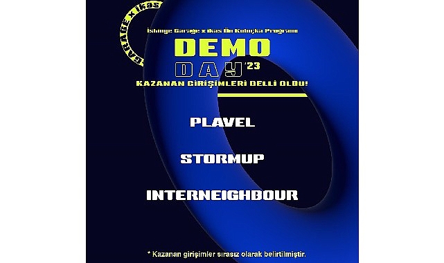 İstinye Garage X ikas Ön Kuluçka Programı Demo Day aktifliği gerçekleşti