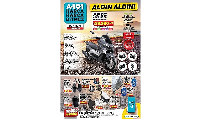 Kasım Ayının Son Gününde A101’den Kaçırılmayacak Maxi Scooter Fırsatı