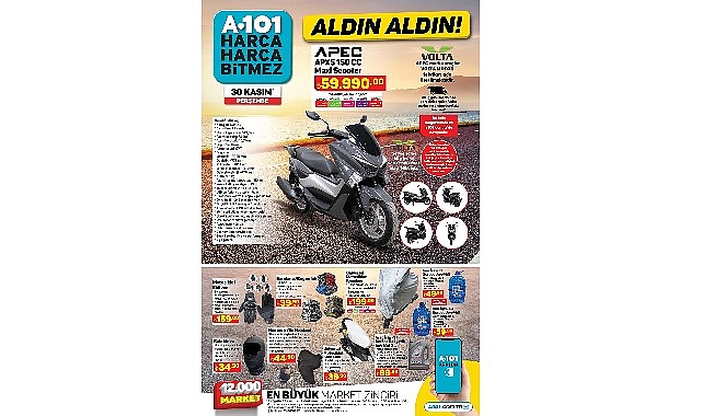 Kasım Ayının Son Gününde A101’den Kaçırılmayacak Maxi Scooter Fırsatı