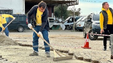 Lider Atabay, cumhuriyet mahallesi’ndeki çalışmaları denetledi
