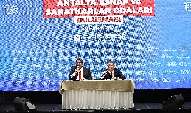 Lider Böcek esnaf odaları liderleri ile buluştu