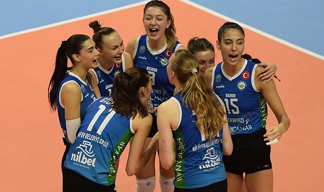 Nilüfer’in sultanları CEV Challenge Cup’ta çeyrek finale yükseldi